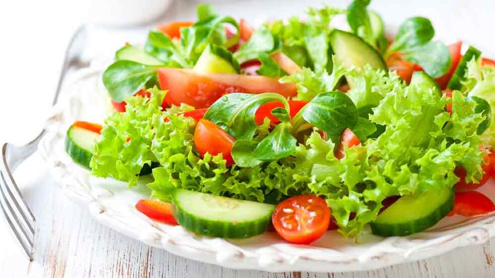 salad sayur pikeun diet favorit anjeun