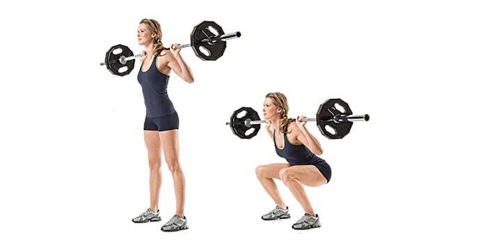 Squats sareng bar